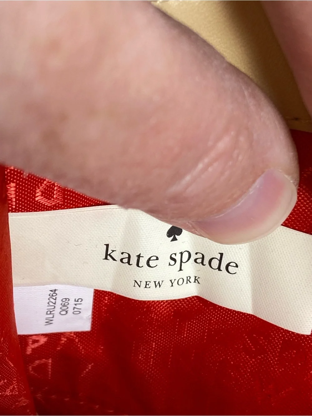 kate spade Bright Red Zip-Around Pebbled Leather Wallet